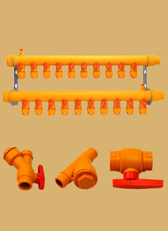复合材料双阀分集水器及管件